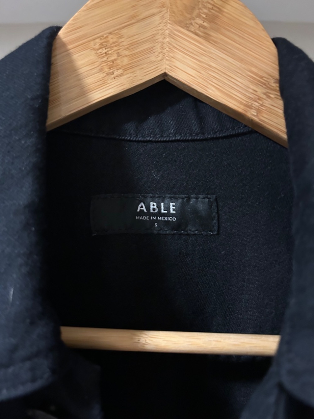 ABLE The Merly Black Denim Jacket - Picture 2 of 3